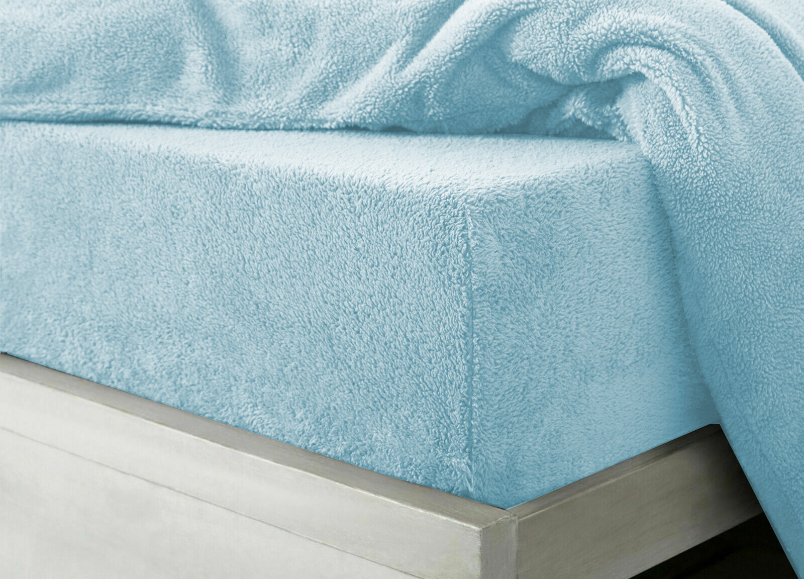 Teddy Coral Fleece Fitted Bed Sheets