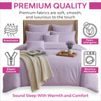 Hotel Quality Satin Stripe Duvet Cover Set