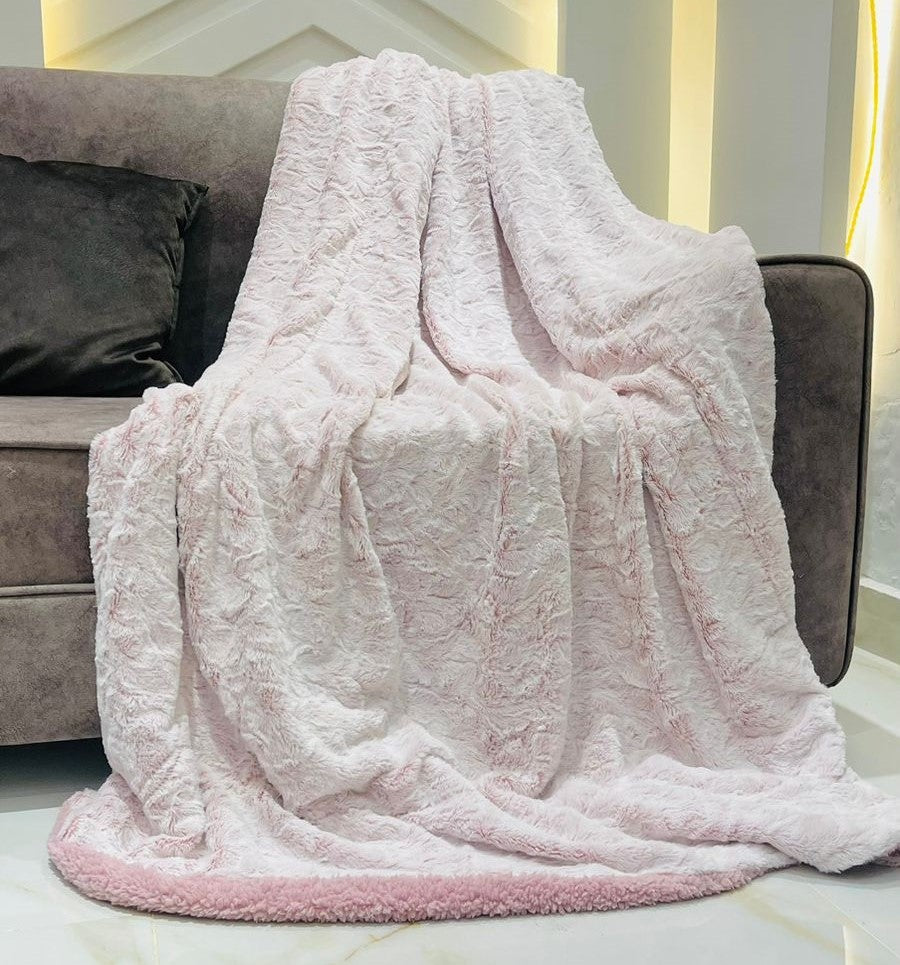 Faux Fur Fleece Blankets