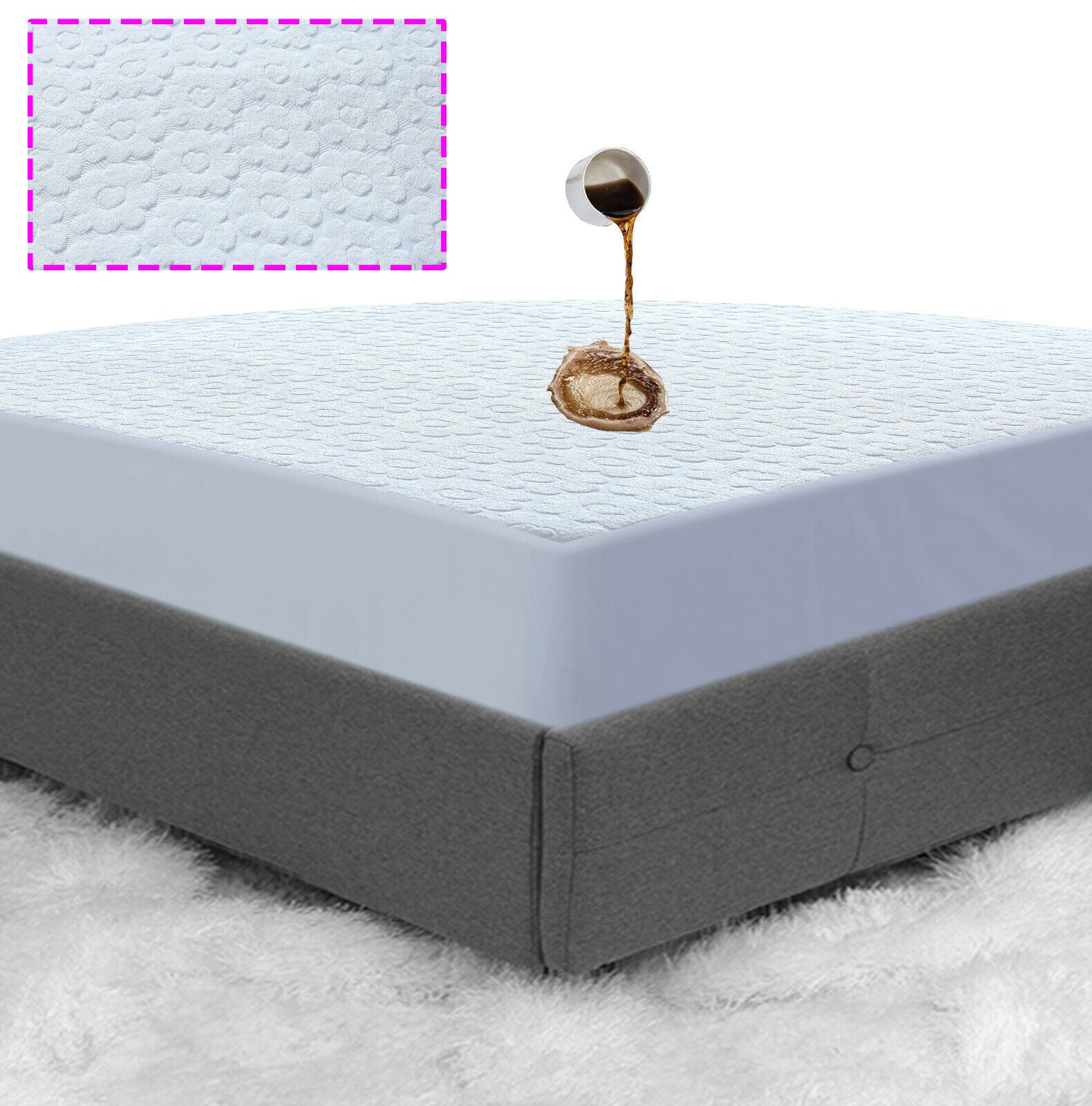 Floral Waterproof Mattress Protector